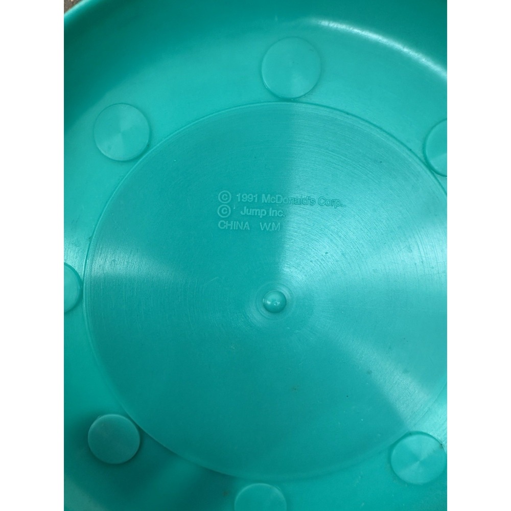 1991 McDonalds Michael Jordan Fitness Fun Flying Disk 6" Collector Frisbee Toy - Picture 6 of 8
